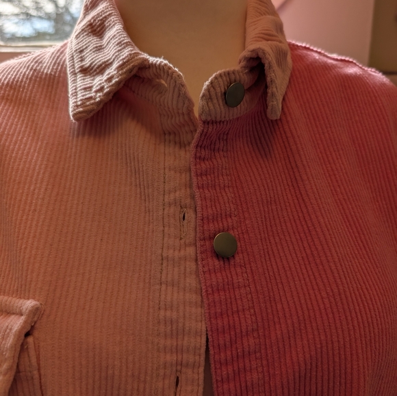 POL oversized colorblock corduroy shacket - Picture 3 of 3